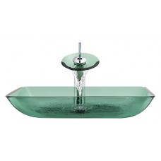 640 Emerald Chrome Waterfall Faucet Bathroom Ensemble - B00IKMX8HC